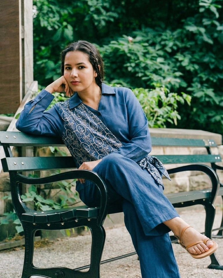 Indigo Bloom Co-ord Set