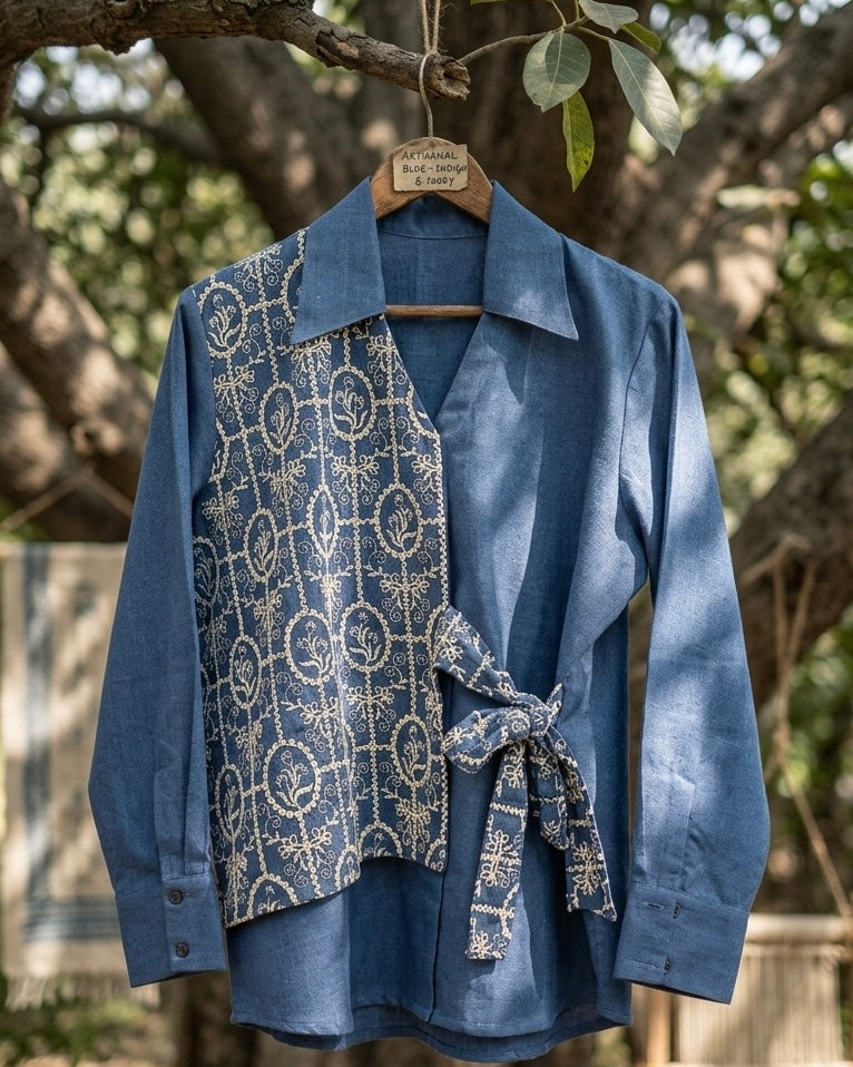 Indigo Bloom Co-ord Set