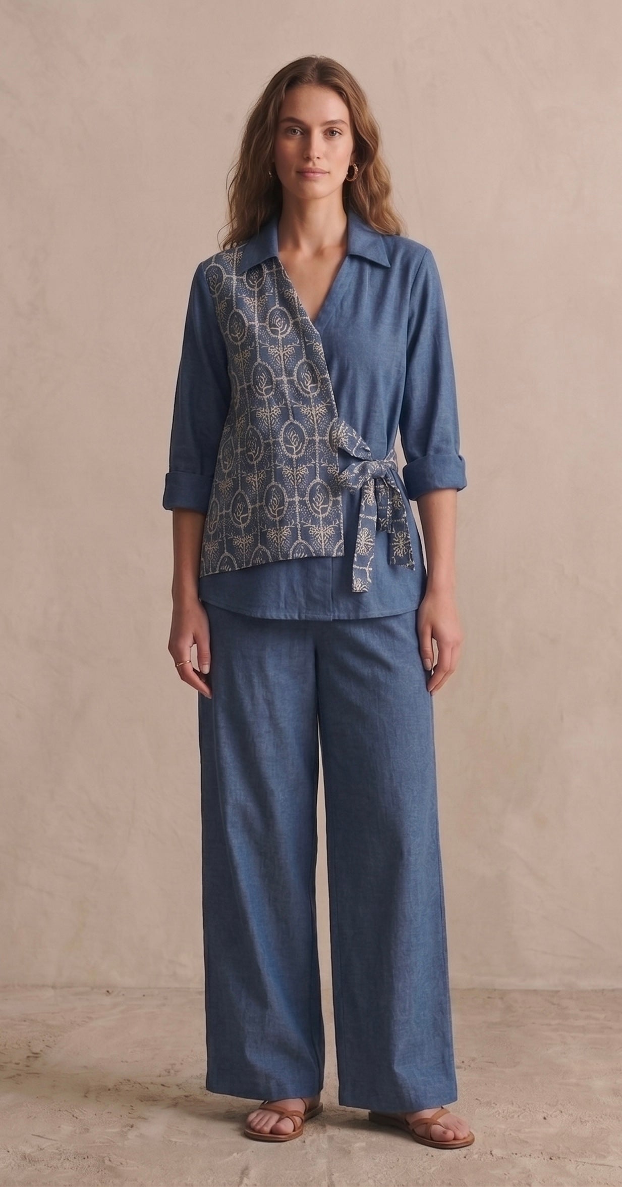 Indigo Bloom Co-ord Set